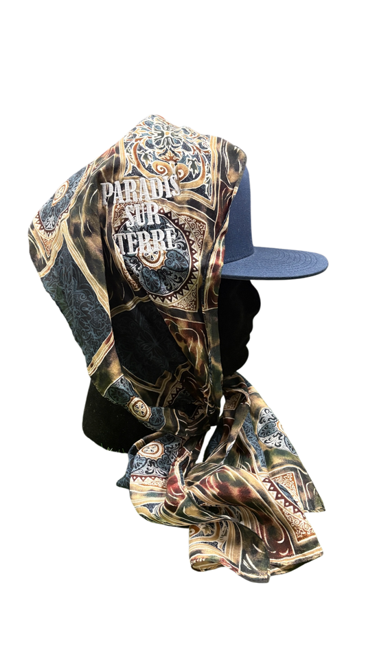 Patterned Silk Scarfitted